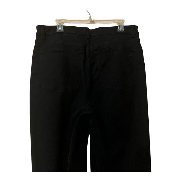DL1961 Womens Size 18W Hepburn High Rise Wide Leg Black Raw Hem Jeans - Picture 5 of 7